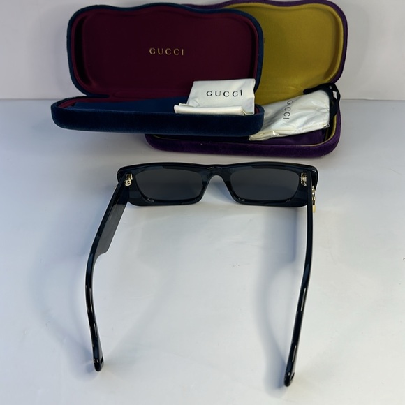 New Authentic Gucci GG0516S 013 52 Interlocking Logo on temples Sunglasses - Picture 6 of 12